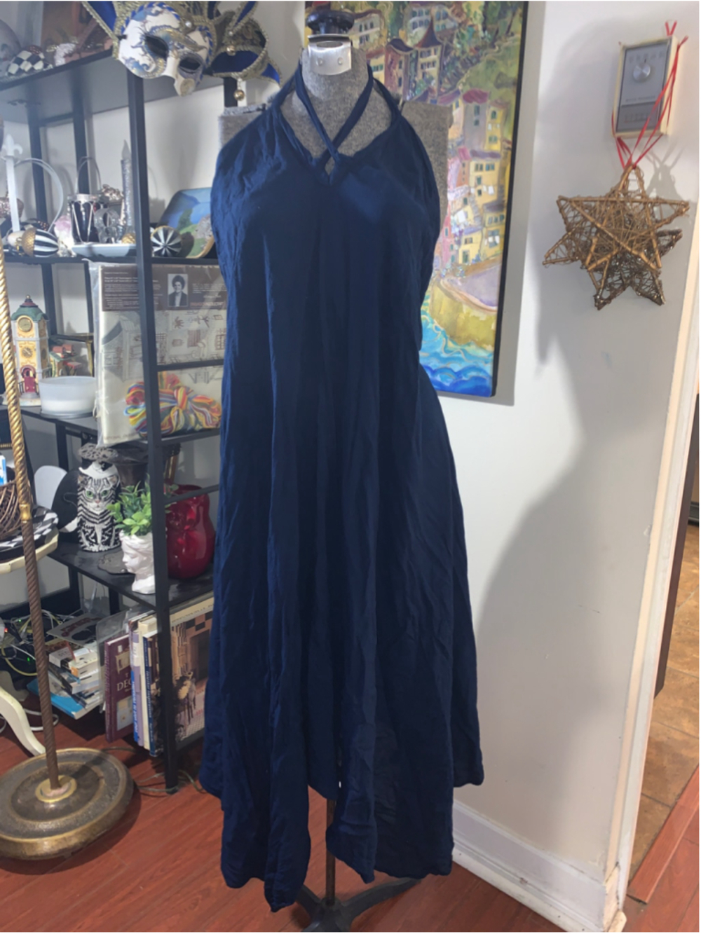 Women's Unbranded Blue Maxi Dress Size M